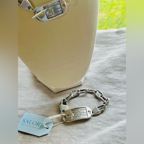 Jewelry - Vintage inspired hotel room bracelet with toggle